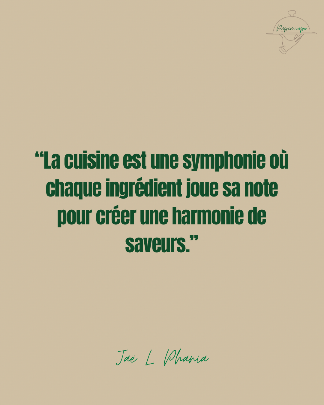 Story pour un chef à domicile